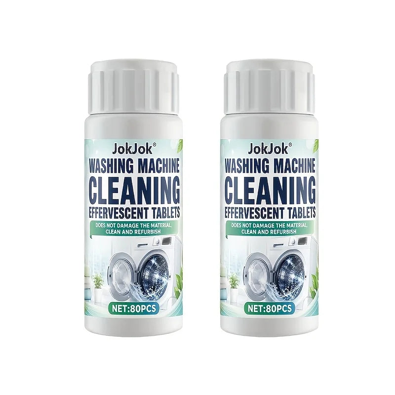 2-Pack Multipurpose Cleaning Tablets 160 Tablets per Pack Deep Clean Stain Removal Odor Elimination for Household Washing Machines & Toilets