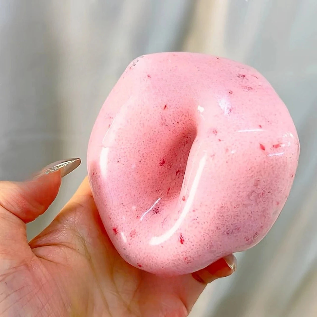 Chiboki Slush Yogurt Cube Series! Moldable Zero-Rebound Handmade Square Squishy Ball with Crunchy Slush Texture!