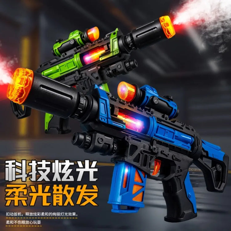 Children's Camouflage Electric Toy Gun with Sound and Light Music for Boys - Cool Spray Toy