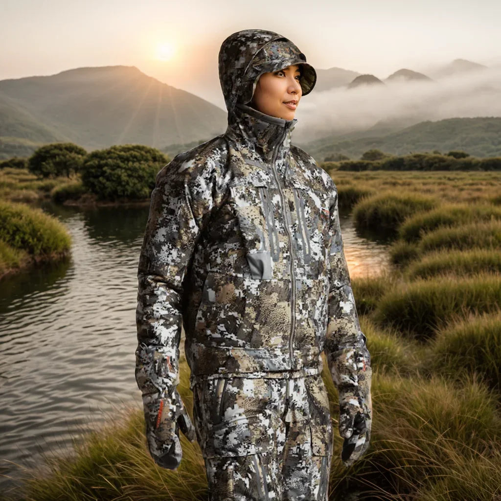 Hifad Men's Incinerator Aerolite Jacket Jungle Camouflage Outdoor Hunting Jacket