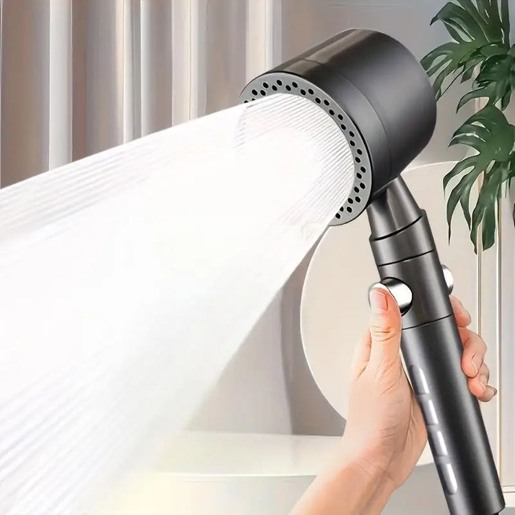 5 Modes Spray Water Saving Shower Head ABS Handheld Spa Showerheads Large Flow Portable Bathroom Filter Shower Faucet Nozzle Set