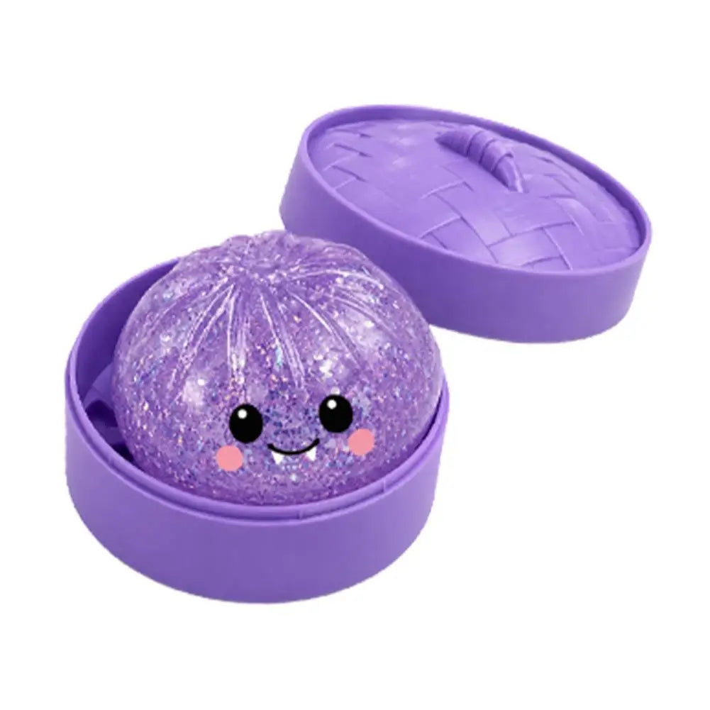 Halloween Dumpling Toy Pumpkin Squishy Toys Balls Glitter Slow Rising Pressure Stress Relief Fidget Toy for Party Adults Gift