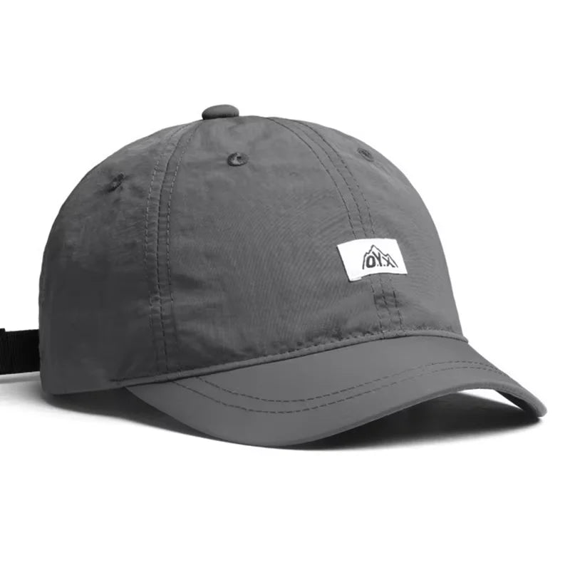 1 new summer quick drying hat, fashionable outdoor sports sun protection breathable mesh hat