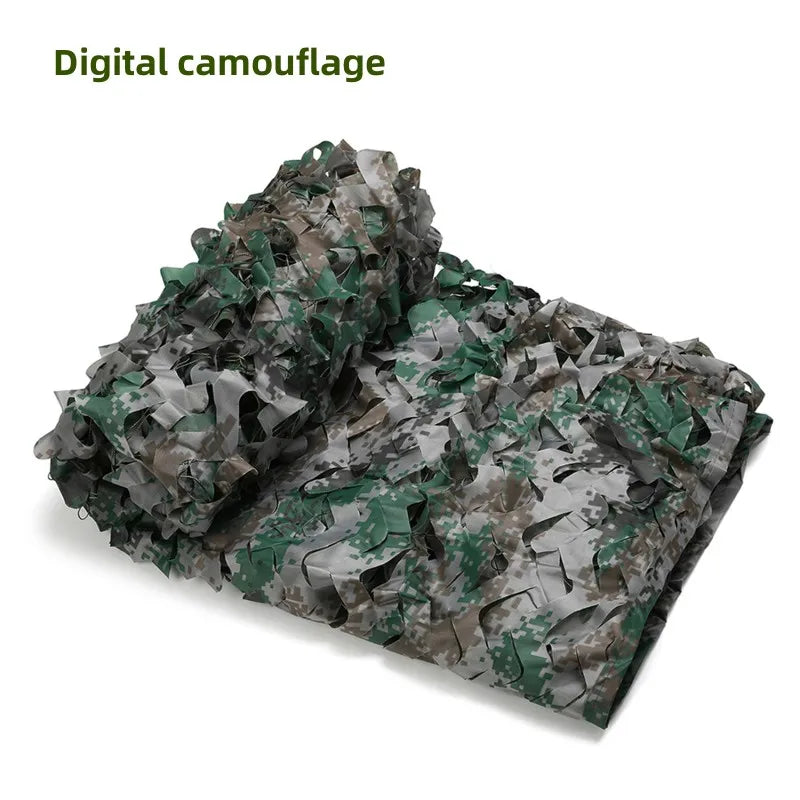 Camouflage Net Hunting Camouflage Net Car Tent Awning Shade Mesh Black Green Blue Forest Sun Protection Outdoor Shading