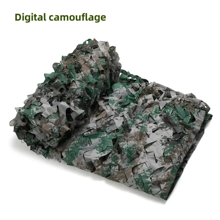 Camouflage Net Hunting Camouflage Net Car Tent Awning Shade Mesh Black Green Blue Forest Sun Protection Outdoor Shading
