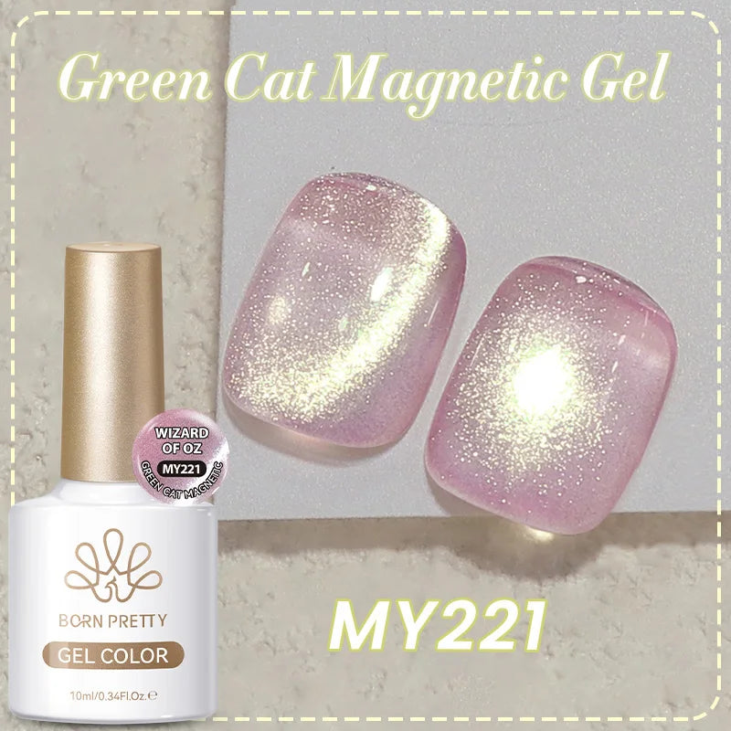 BORN PRETTY 10ml Brown Purple Black Red Cat Magnetic Gel Polish Manicure Soak Off UV Gel Nail Art Varnish Autunm Winter Nails