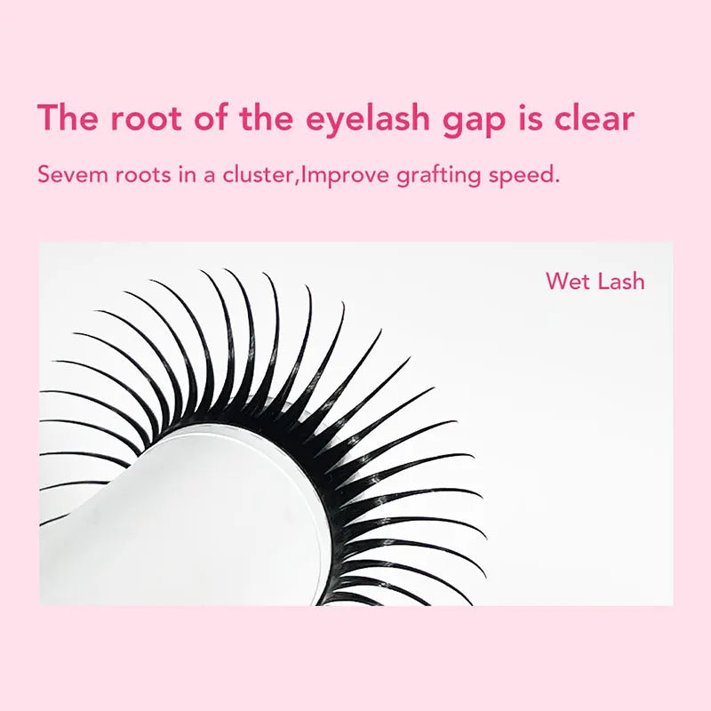 DIYDAY 5D Fairy Eyelash Extensions Spikes Wet Lashes Cluster Premade Fans 5D Flora Mink False Eyelashes for Makeup