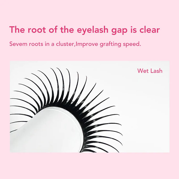 DIYDAY 5D Fairy Eyelash Extensions Spikes Wet Lashes Cluster Premade Fans 5D Flora Mink False Eyelashes for Makeup