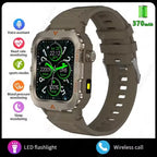 2026 New Rugged Military GPS Smart Watch Men Bluetooth Call Health Monitoring Sports 5ATM Waterproof Smartwatches Man Pk HT30