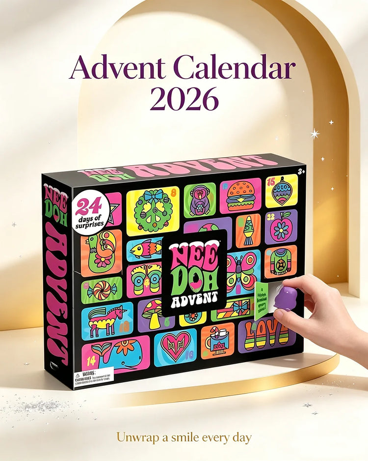 2026 New Hot Needoh Advent Calendar 24 Day Countdown New Year Family Friends Blind Box Party Squishy Squeeze Toy Stress Relif