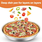New Round Baking Tray Even Heating Non-stick Oven Tray Aluminum Alloy Pizza Baking Pan