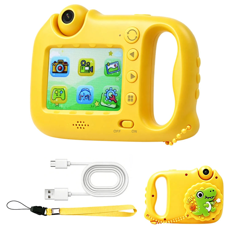 Digital Children Camera For Photography Mini Portable Photo Kids Microscope Camera 1080P HD Video Toy Birthday Festivals Gifts Outdoor Activities 5 Puzzle Games