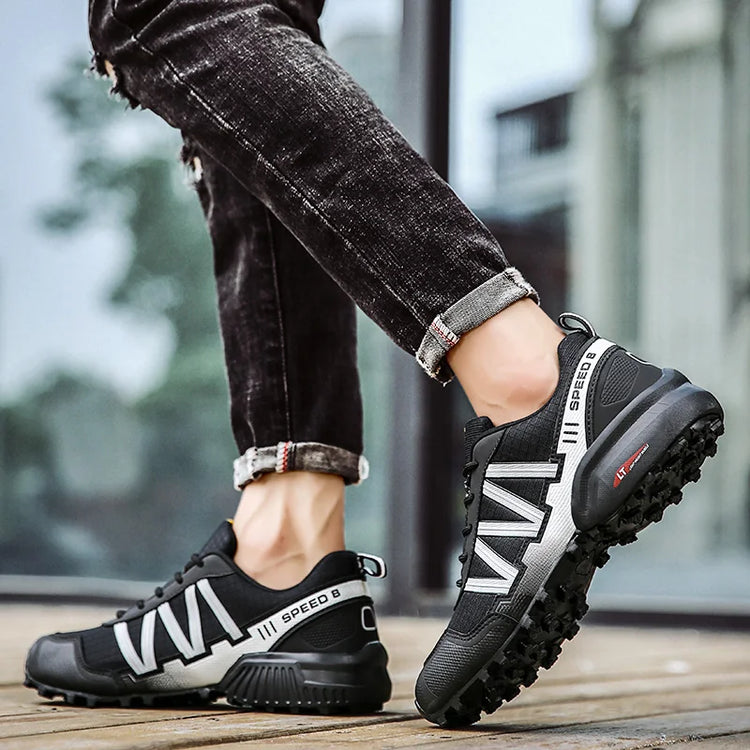 Men Hiking Shoes Waterproof Women Outdoor Trainers Lace-up Climbing Trekking Sneakers Mountain Walking Hunting Tactical Boots