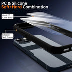 Colour Back Transparent Shockproof Phone Case for iPhone 16 15 14 13 12 11 Pro Max 7 8 Plus XR Xs 12 Mini Silicone Bumper Cover
