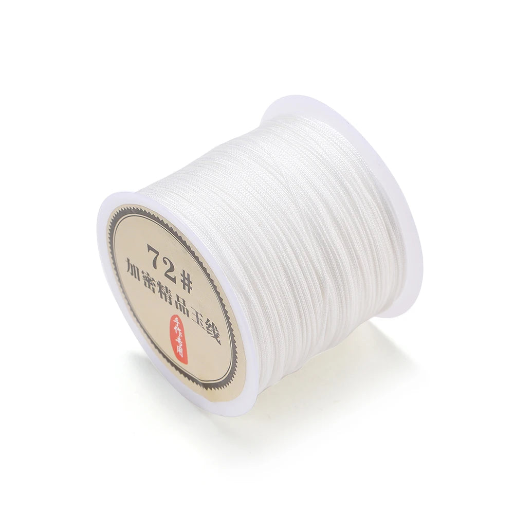 10/50M 0.8mm Nylon Thread Cord Macrame Rope Bracelet Braided String For DIY Tassels Beading String Jewelry Making Accessories