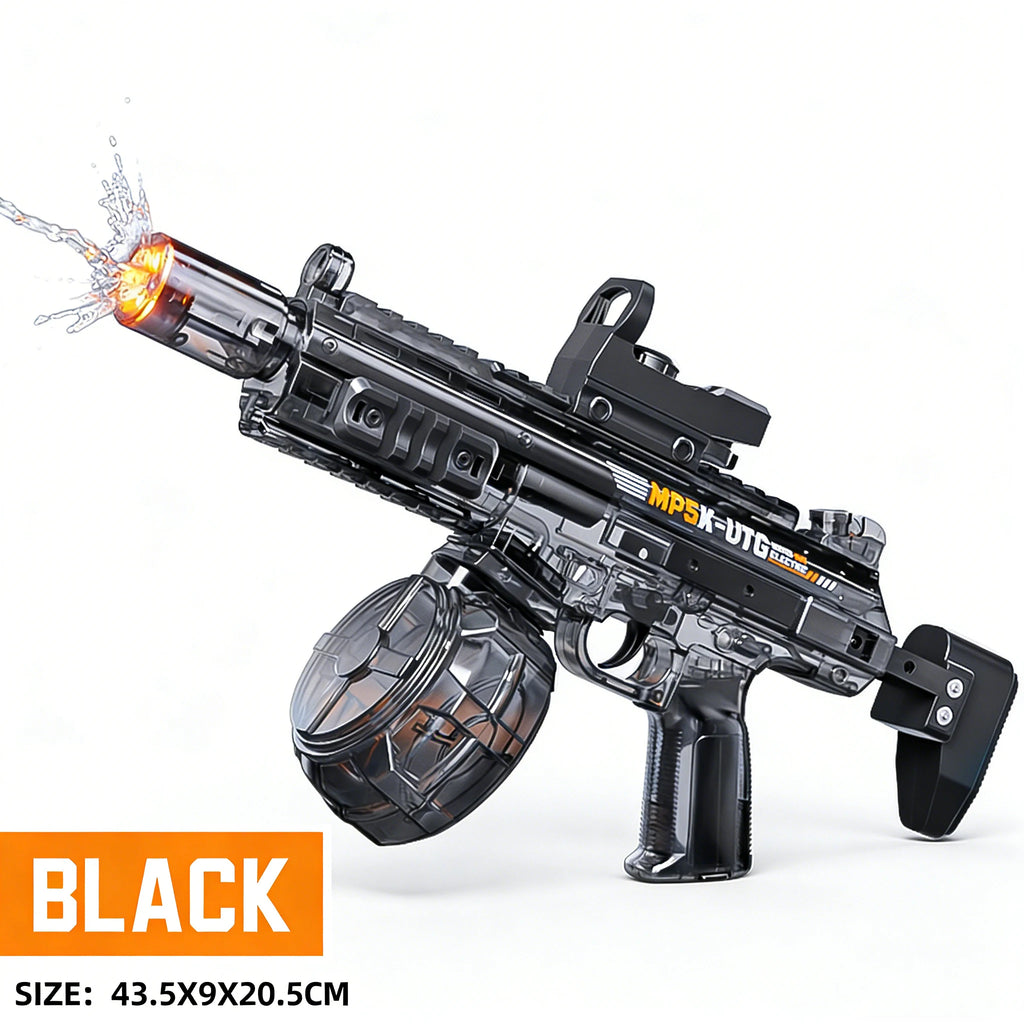 Space Electric Water Gun Energy Ring Burst transparent LED Lights Large Capacity Full Auto Continuous Fire Squirt Gun Toy