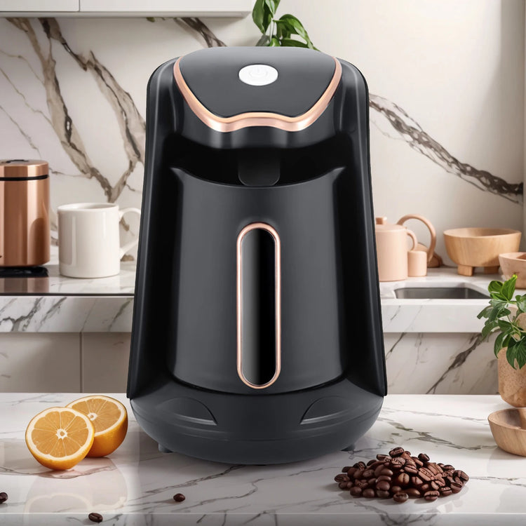 250ML Automatic Turkish Coffee Maker 600W Automatic Turkish/Greek Coffee Machine Electric Turkish Coffee Pot for Coffee Tea Milk
