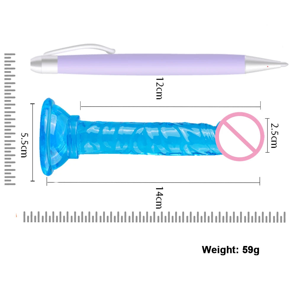 Realistic Dildo Translucent Soft Jelly Huge Dildos Sex Toys for Woman Men Fake Dick Big Penis Anal Butt Plug Erotic Sex Shop
