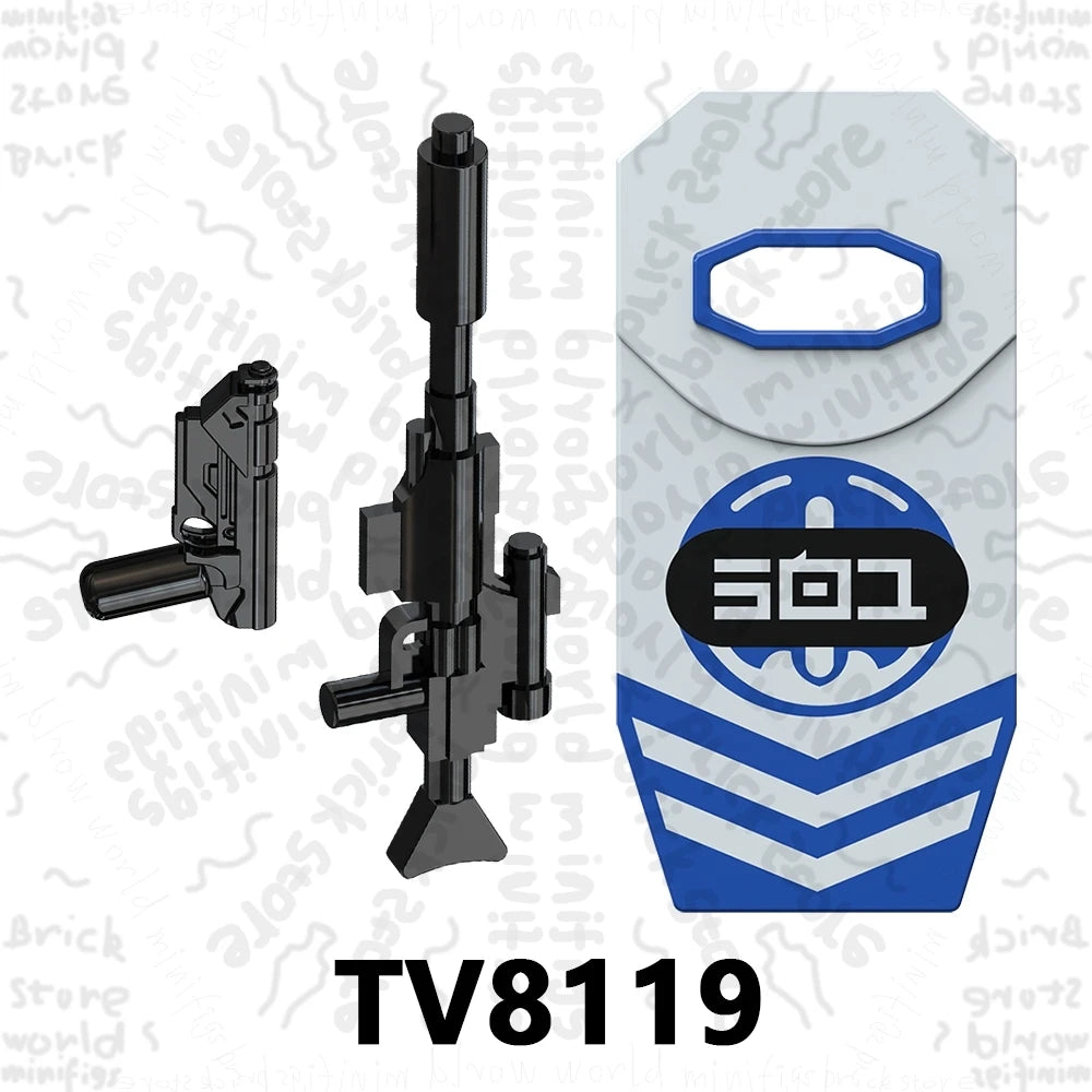 TV6117 TV6118 TV6119 Space War Action Figure Accessories Building Blocks Gift Toys For Children Adult Brick TV6116 TV6115 TV6114