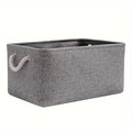 Foldable Storage Basket with Handle Rectangular Desktop Storage Box Home Supplies Underwear Socks Baby Toys Storage Bag