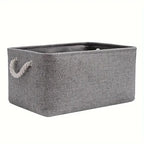 Foldable Storage Basket with Handle Rectangular Desktop Storage Box Home Supplies Underwear Socks Baby Toys Storage Bag