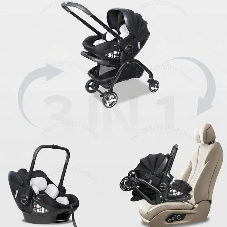 2026 New Portable Baby Stroller Multifunctional Detachable Seat, Can Be Used in Car and Stroller Foldable Luxury Baby Stroller