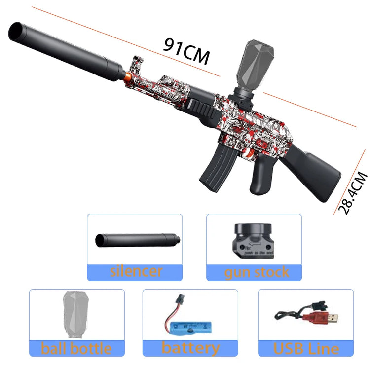 M416 Electric Blaster Toy Gun AK P90 Pistol Shooting Sport Game Outdoor High Speed Rechargeable Outdoor Game For Adult