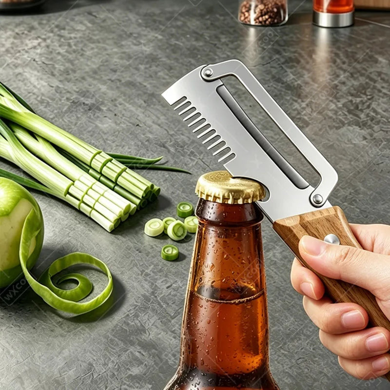 Kitchen Peeler Knife Fruits Vegetables Slicing Stainless Steel Cutting Knife for Peeling Bottle Opener Kitchen-Specific Tool