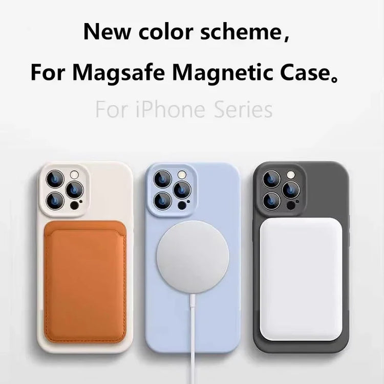 Original Liquid Soft Silicone For Magsafe Wireless Charge Magnetic Case For iPhone 18 17 16 Plus 15 14 13 12 Pro Max 11 Cover