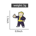 Personalized Creative Alloy Enamel Pin Fun Game Metal Badge Comedy Character Brooch Bag Decoration Lapel Accessories Medal Gift