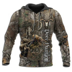 Men and Women Outdoor Fishing Camping Hunting Clothing Spring and Autumn Maple Leaf Camouflage 3D Hoodie Fashion Hooded Jacket