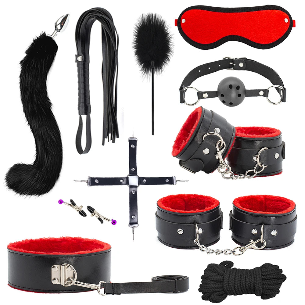 Sex toys for women BDSM sexual couples kit Adult Sexy Toys sexyshop erotic accessories handcuffs for session Anal plug sex game