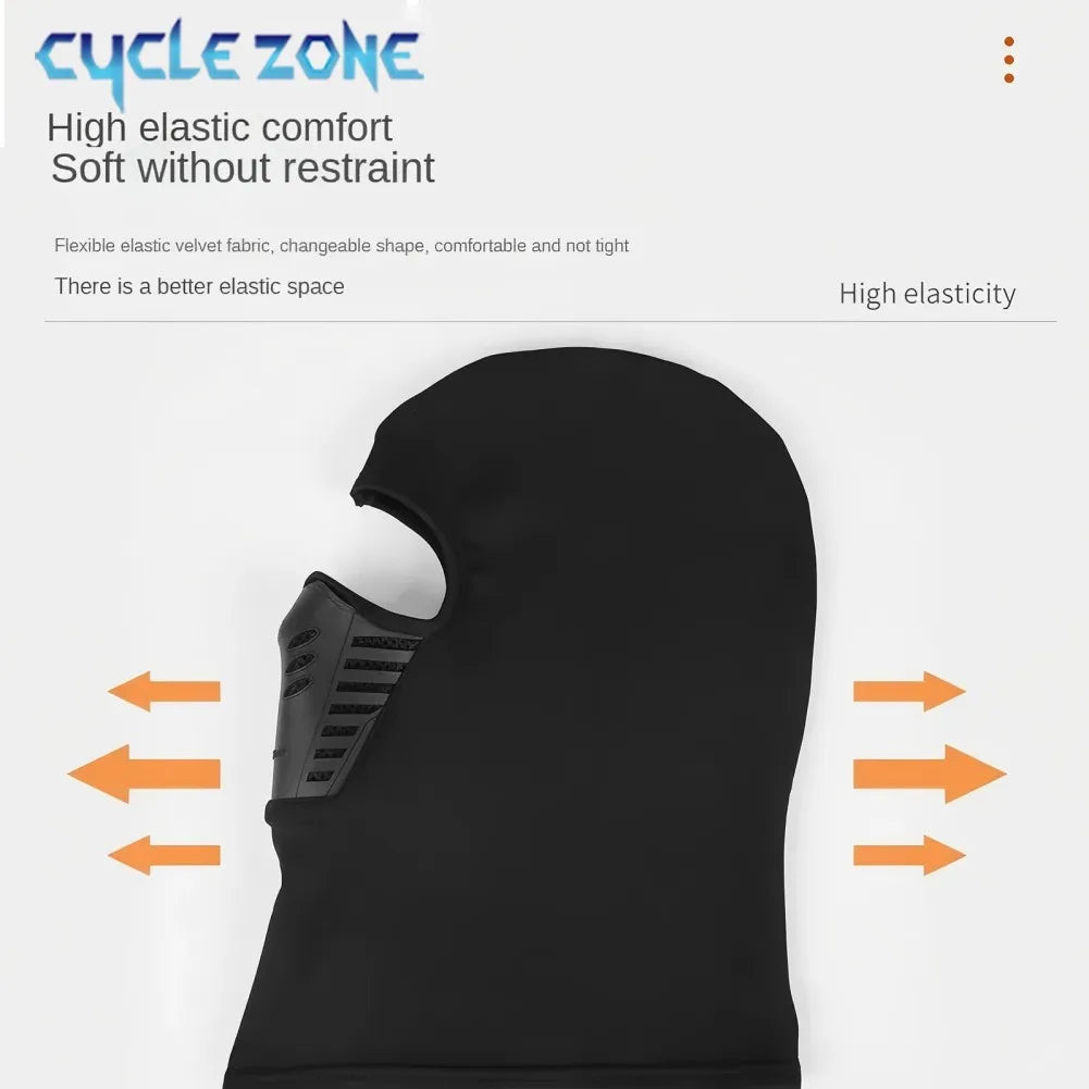 Winter Outdoor Cycling Full Face Mask Windproof Dustproof Keep Warm Face Cover Ski Head Cover Motorcycle Riding Balaclava Cap