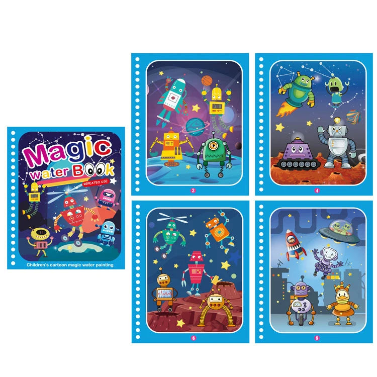 NEW Magic Water Drawing Books Coloring Books Painting Toys for Birthday Christmas New Year Gift for Boys and Girls