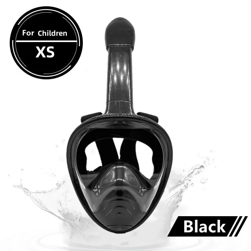 Underwater Scuba Anti Fog Full Face Diving Mask Snorkeling Respiratory Masks Safe Waterproof Swimming Equipment for Adult Kids