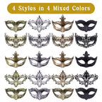20-120Pcs Masquerade Masks Bulk Venetian Carnival Masks Vintage Antique Party Masks for Women Men Mardi Gras Prom Halloween