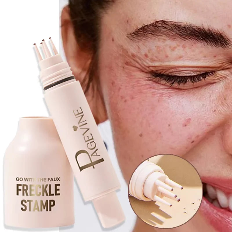 Facial Freckle Stamp Pencil,Natural Makeup for Freckles,Dark Spots, Moles,Waterproof,not easy to fade Concealer,Feminine Contour