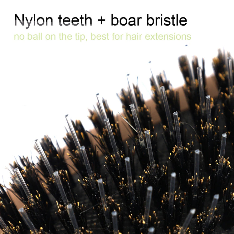 ARLANY Matte Boar Bristle Hair Brush Kit Nylon Teeth Hair Extension Brush Women Cushion Brush Hair Styling Smoothing Detangling