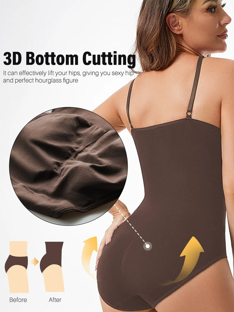 Women's Sexy Seamless Shapewear Slim Butt Lifter Bodysuit Open Crotch High Elastic Smooth out Body Suits for Drop Shipping
