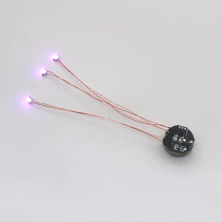 Wired 5cm Magnetic Control Lamp Led Magnetron Light Model +magnet + Battery Diy Car Toys Lighting Diorama Materials Gunda Robots