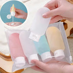 4Pcs/Set Refillable Bottle 60ml Soft Lotion Container Squeeze Tube Empty Bottle Portable Travel Shampoo Bottle
