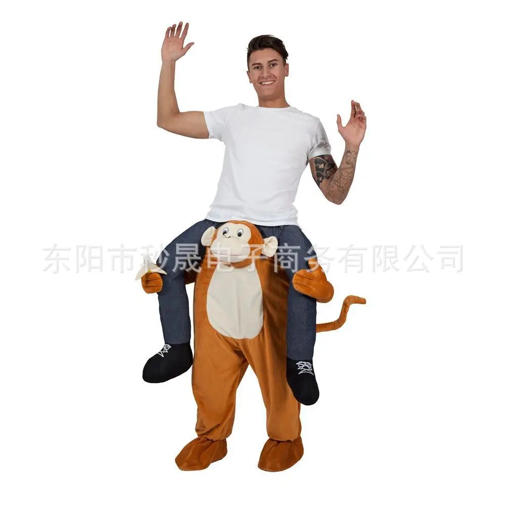 2023 New Animal Doll Prosthetic Leg Pants Halloween Spoof Costume Magic Back Pants