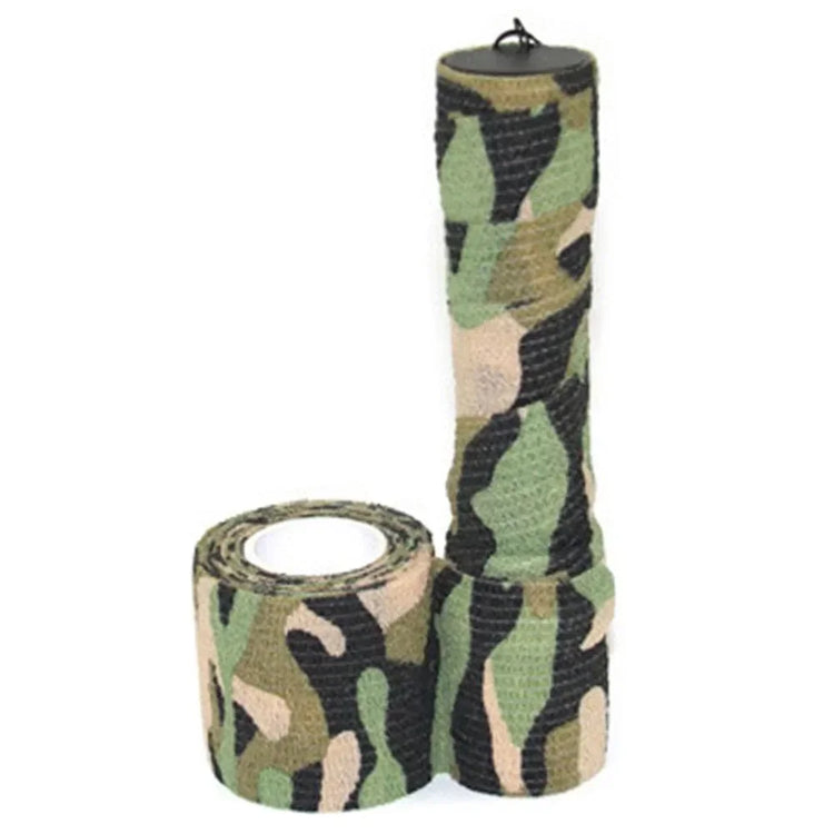 Tactical Camo Tape Hunting Self-Adhesive Wrap Stretch Bandage Outdoor Gear Concealment Cylindrical Object Protection Accessories