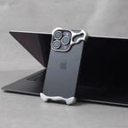 Irregular Metal Bumper Phone Case For iPhone Air 13 14 15 16 17 18 Pro Max Plus Lens Film Protect Bare Aluminum Shockproof Cover