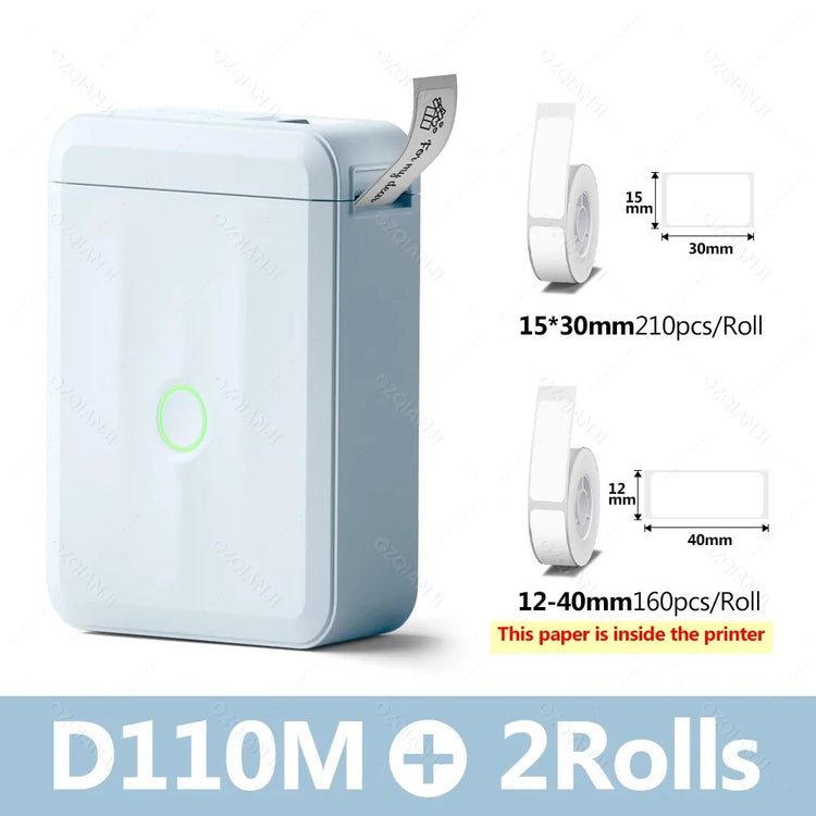 Niimbot D110 Smart Portable Label Printer Mini Pocket Thermal Sticker Maker Self-adhesive Label Papers For Office Home USE
