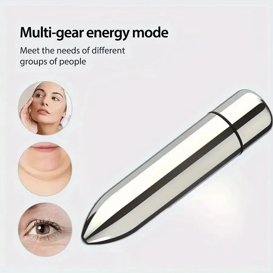 1pc Mini Vibrating Massager Facial And Eye Massage Treatment Promotes Lotion Absorption Portable For Home And Travel Beauty Tool