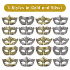 20-120Pcs Masquerade Masks Bulk Venetian Carnival Masks Vintage Antique Party Masks for Women Men Mardi Gras Prom Halloween