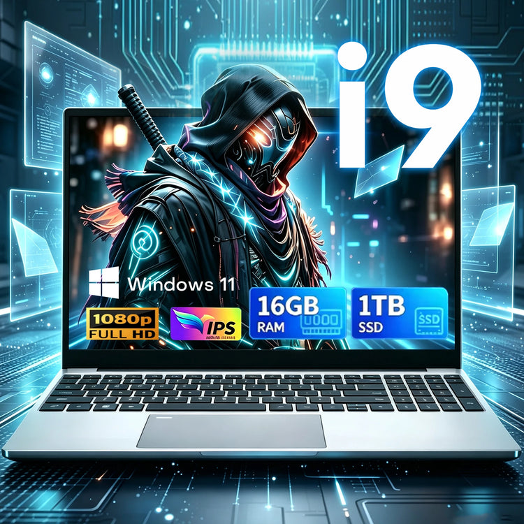 15.6 Inch Laptop Windows 11 I9 Notebook Intel Core I9-10980HK/9900 Fingerprint Unlock 16GB RAM 1TB 2TB SSD Office Gaming Laptops