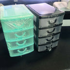 4-layer Multi-functional Storage Box with Drawers, Plastic Wardrobe Organizer and Locker, Desktop Cosmetic Storage Box,
