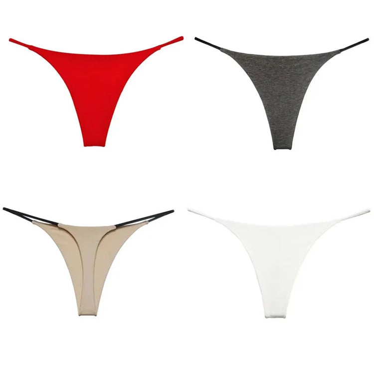1/2/3/4/5Pcs Sexy G-String Women Panties Low-Rise Thongs Lingerie Underwear Summer Female T-Back Briefs Underpants Clothing